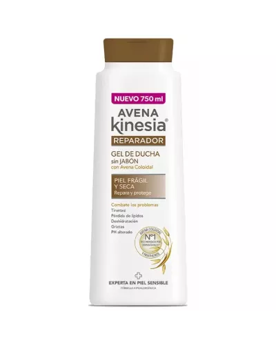 Avena Kinesia Gel de Ducha Reparador Sin Jabón 750ml