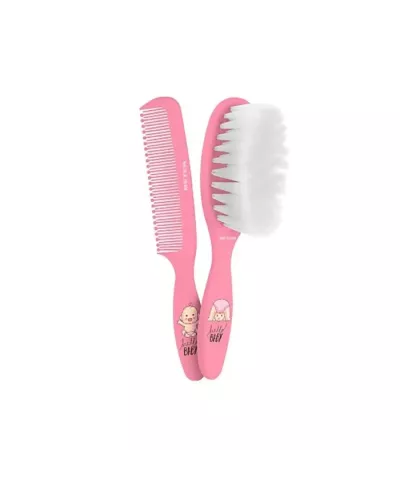 Beter Baby Brush And Comb Set Pink