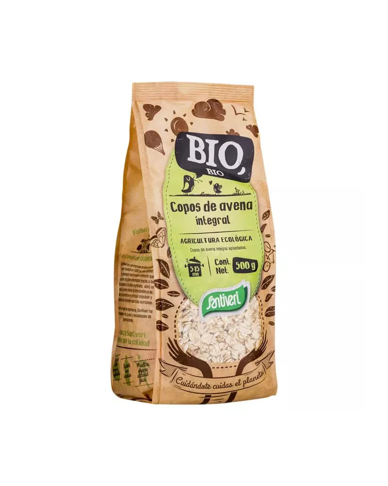 Santiveri Organic Wholemeal Oat Flakes Bag 500g