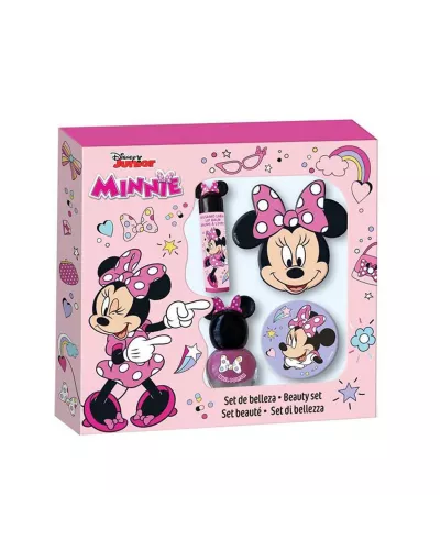 Cartoon Minnie Belleza Maquillaje Estuche 4 pièces