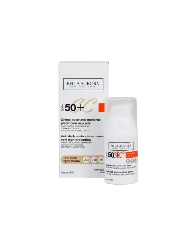 Bella Aurora CC Anti-Spot Cream Spf50 Light Tone 30ml