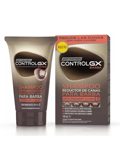 Champú Just For Men Control Gx Barba Reductor Canas 118ml