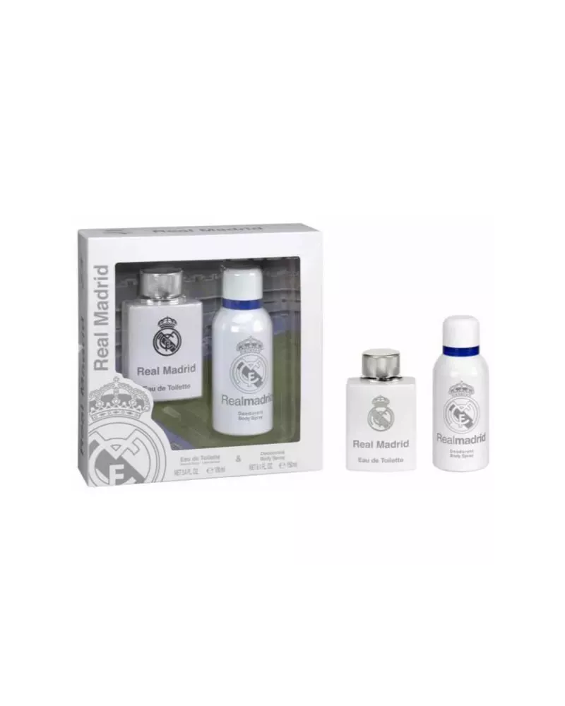 Agua de Tocador Vaporisateur Real Madrid 100ml Estuche 2 Piezas
