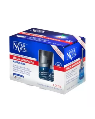 Naturvital Ampoules Traitement Intensif Sérum Anti-Chute 7x12ml