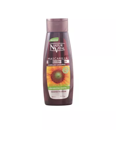 Mascarilla Colorsafe Naturaleza Y Vida para Cabello Castaño 300ml