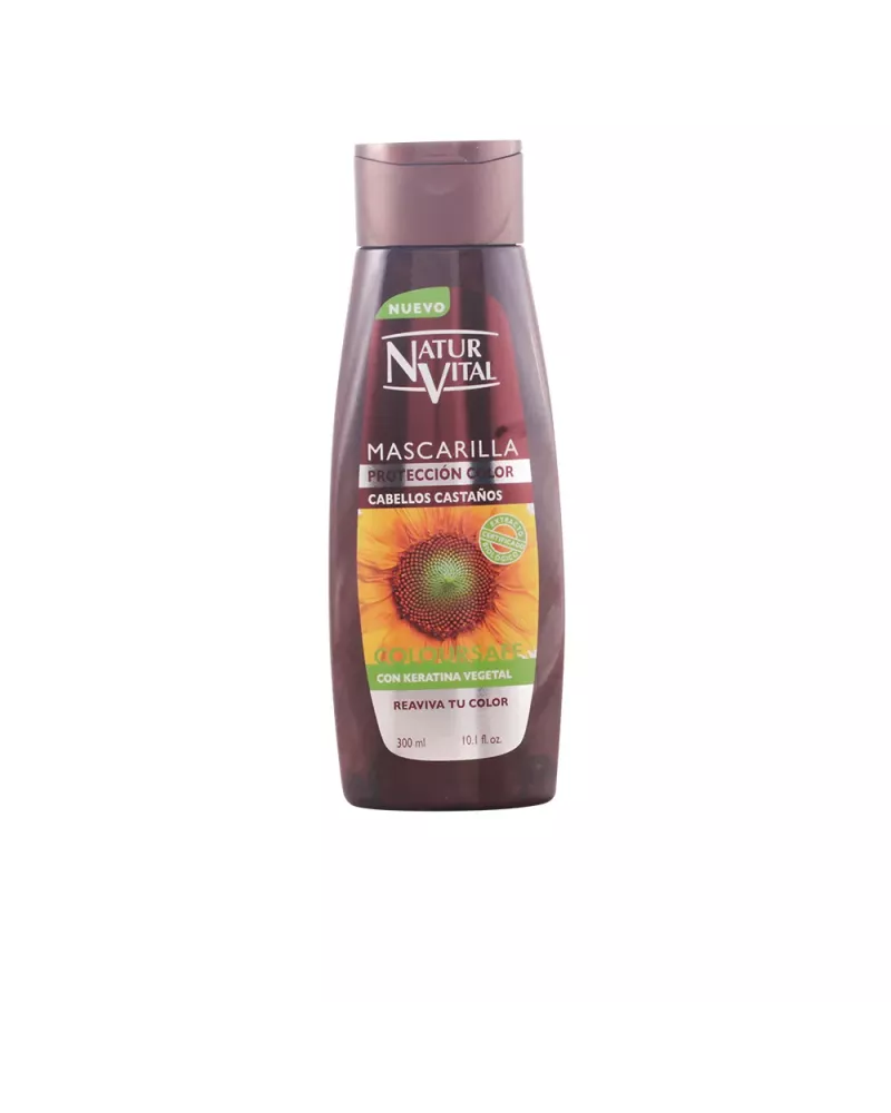 Mascarilla Colorsafe Naturaleza Y Vida para Cabello Castaño 300ml