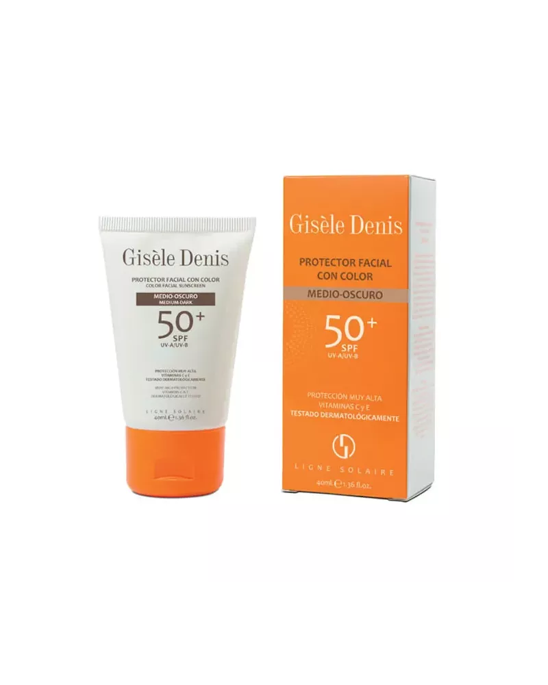 Gisèle Denis Facial Sun Cream with Colour Medium/Dark 40ml