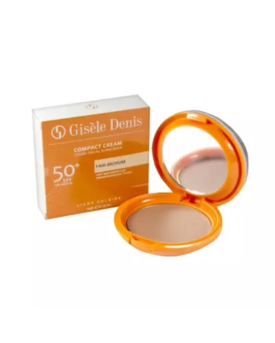 Gisèle Denis Compact Facial Sunscreen Cream Spf50 + Fair-Medium Tone 10g