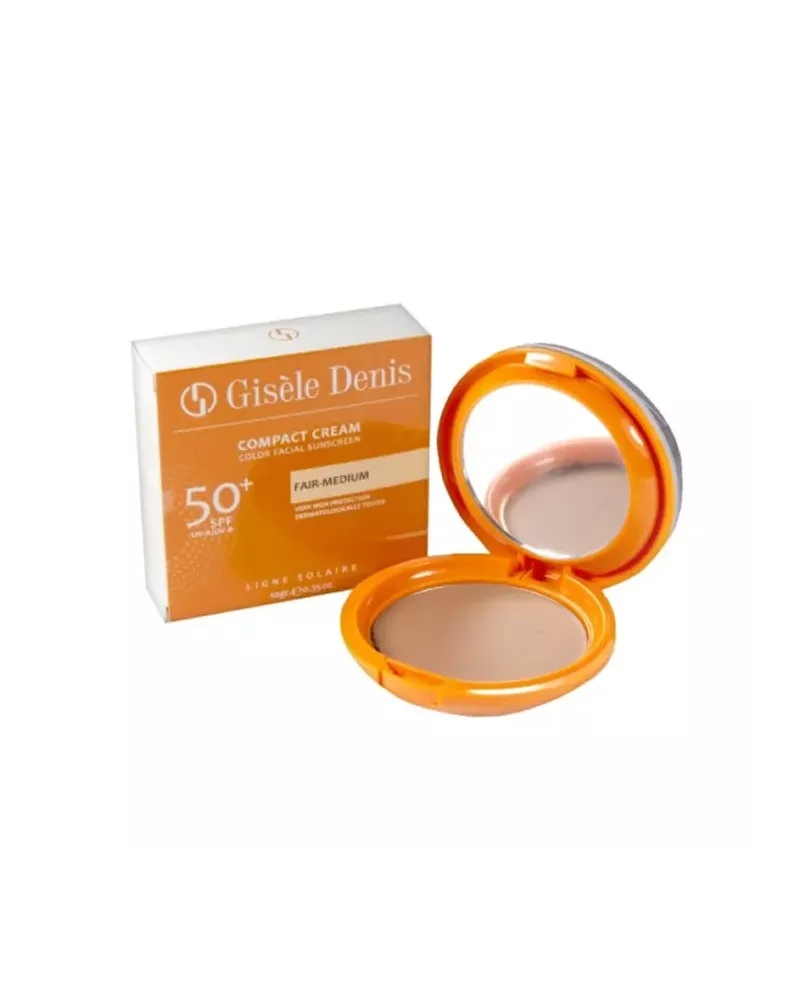 Gisèle Denis Compact Facial Sunscreen Cream Spf50 + Fair-Medium Tone 10g