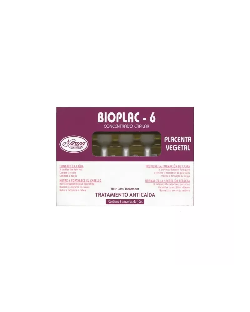 Nurana Bioplac-6 Ampoules Traitement Anti Chute 6x10ml