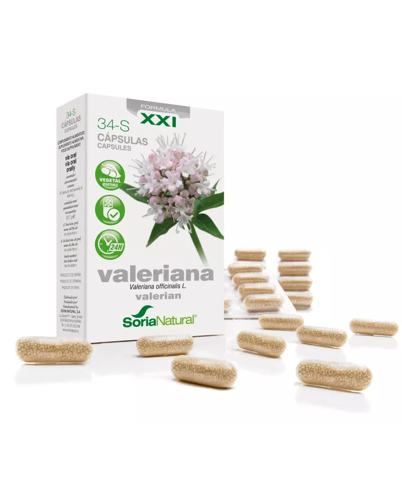 Soria 34-S Valeriana 600 Mg 30 Caps Liberacion Prolongad