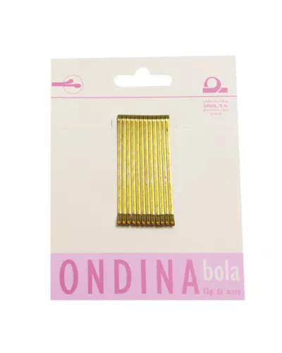 Eurostil Ondina Clips 50mm Bola Bronce 12un