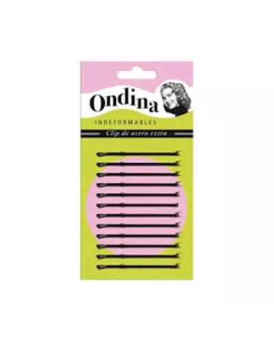 Eurostil Bola Negro Negro Clips Ondina 70mm Carton 1un