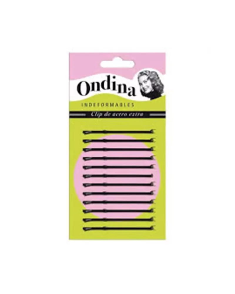 Eurostil Bola Negro Negro Clips Ondina 70mm Carton 1un