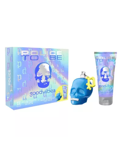 Police to Be Goodvibes Eau De Toilette For Men 40ml Spray Champu y Gel 100ml