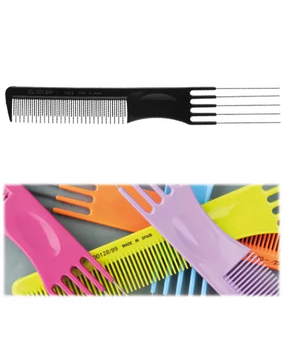 Eurostil Puas Hierro Peine Ahuecador Color 19 5cm 1un