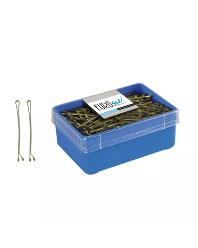 Eurostil Cabello Caja Miniclips Bronze 25mm 700un