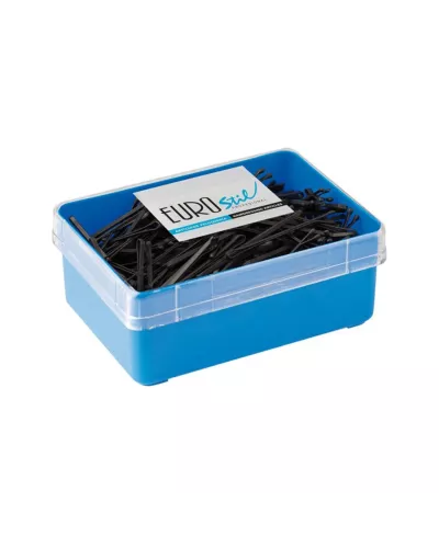 Eurostil Anti-Deslizante Caja Clips Negro Negro 50mm 1un