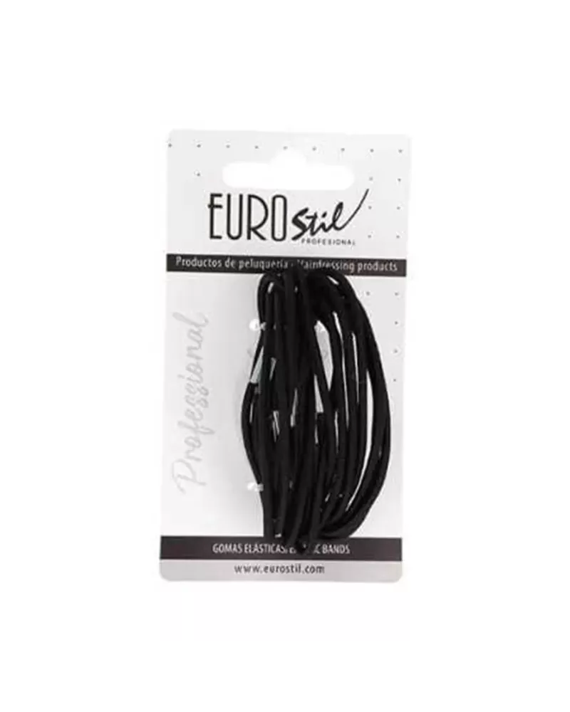 Eurostil Colita Negro Negro Gomas Finas Pack 1un