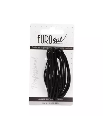 Eurostil Colita Negro Negro Gomas Finas Pack 1un