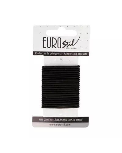 Eurostil Caja Carton Gomas Negras Mini Pack 1un