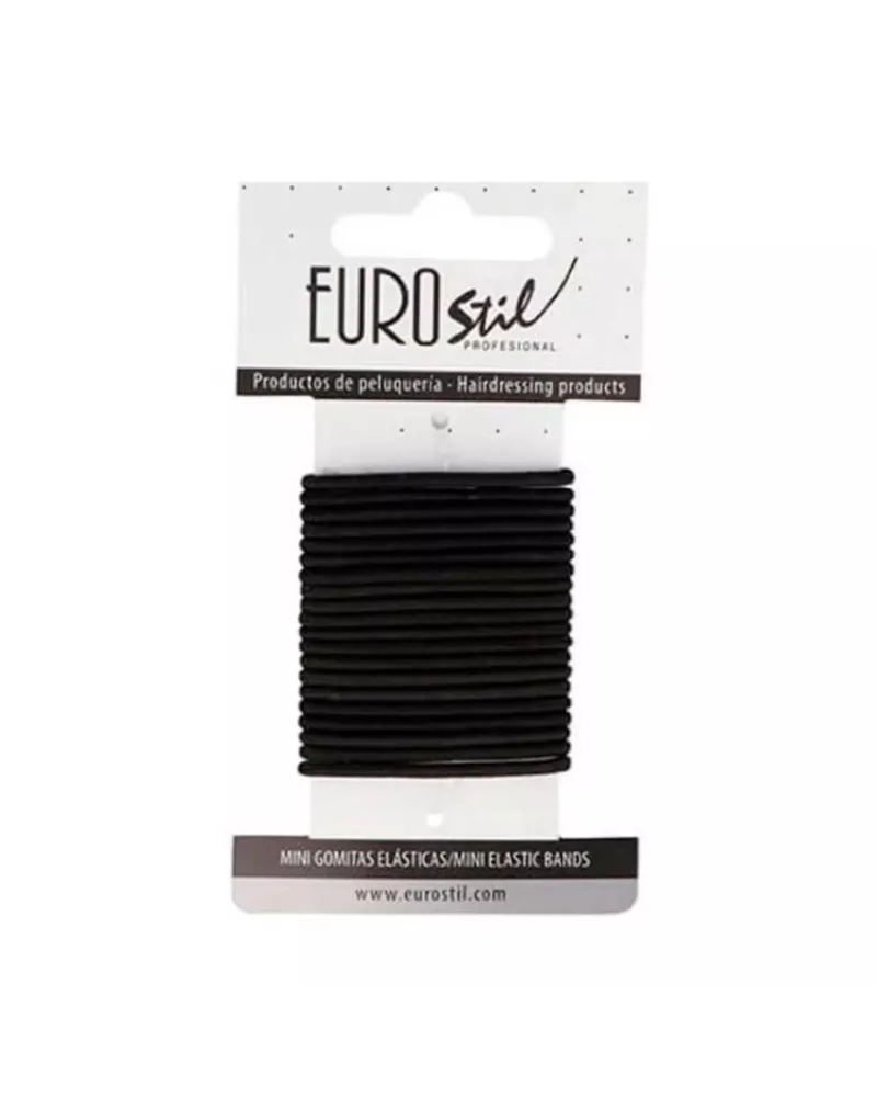 Eurostil Caja Carton Gomas Negras Mini Pack 1un