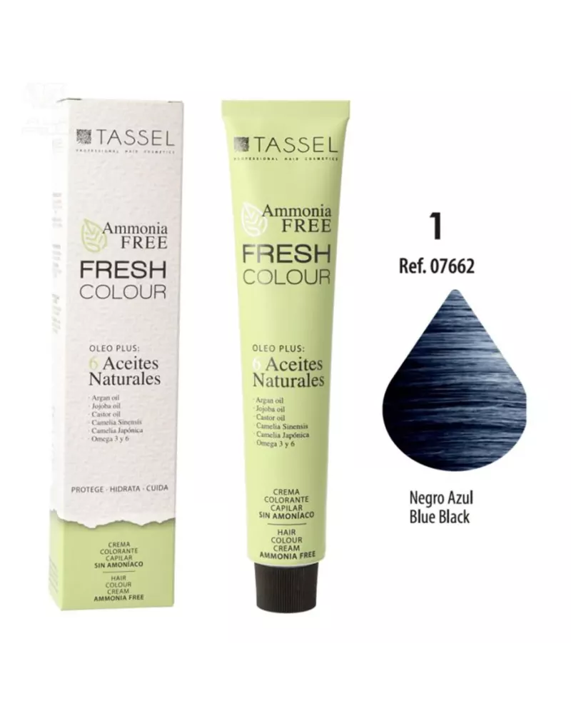 Eurostil Fresh Colour Crème Colorante Sin Amoniaco Negro Negro 1un