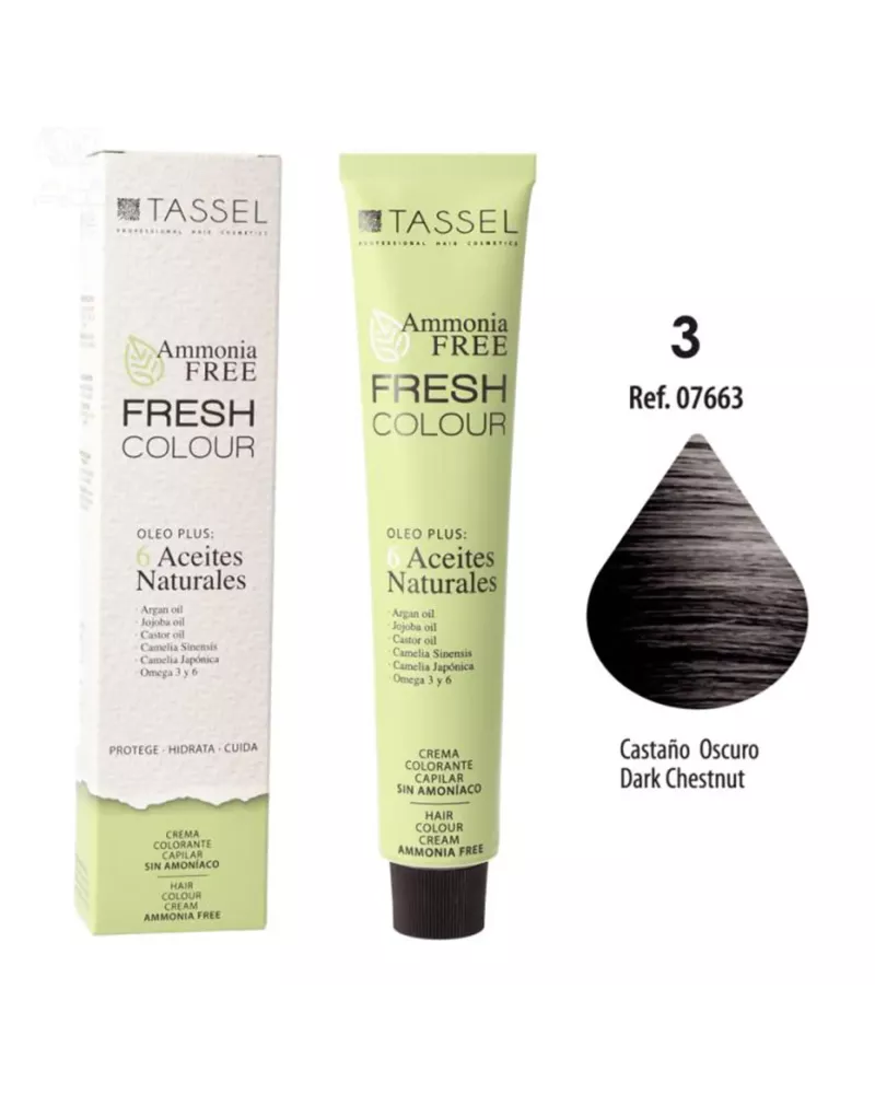 Eurostil Fresh Colour Crema Colorante Sin Amoniaco Castaño Oscuro 1un