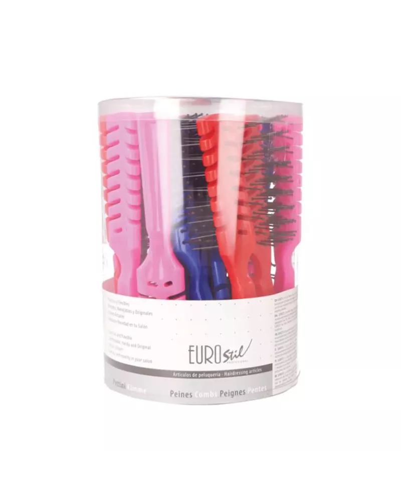 Eurostil Colores Bote Peines Esqueleto 20un