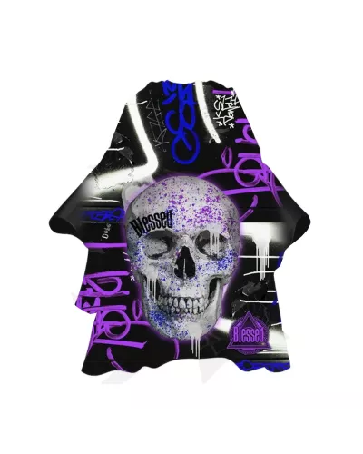 Eurostil Purple Skull Capa Con Cuello De Neopreno 1un