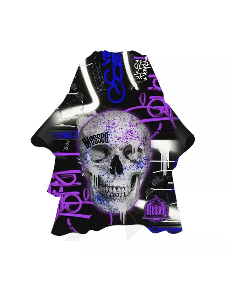 Eurostil Purple Skull Capa Con Cuello De Neopreno 1un
