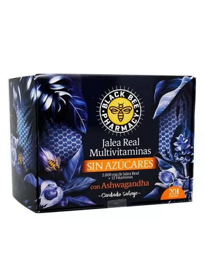 Black Bee Jalea Real Multivitaminas 20 Viales 10ml