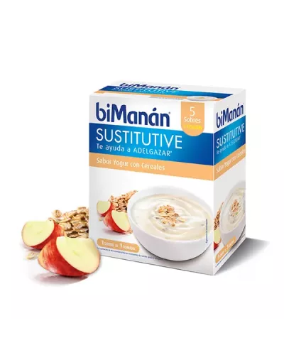Bimanan Sustitutive Crèmes Yaourt et Céréales 5 Unités