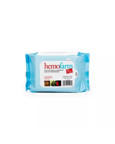 Hemofarm Plus Lingettes Humides 20 Enveloppes