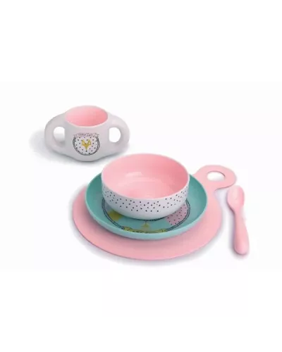 Suavinex Vajilla Aprendizaje 6 Meses Rosa