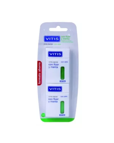 Vitis Dental Tape With Fluoride and Mint 2x50m