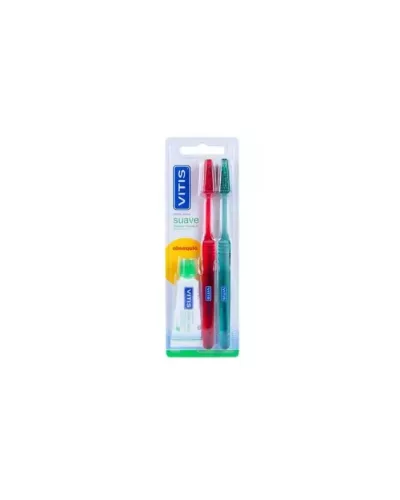 Vitis Duplo Brosse À Dents Souple + Pâte 15ml