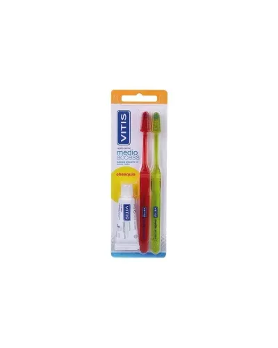Cepillo Dental Vitis Access Medio 2 unités