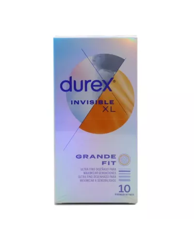 Durex Invisible XL Ultra Thin Condoms 10 Units