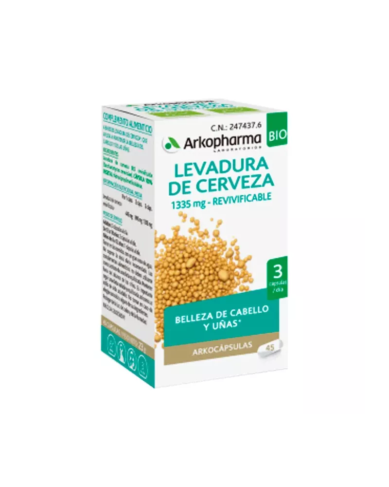 Arkopharma Arkocápsulas Levadura 340Mg 50 Cápsulas