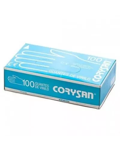 Guantes De Vinilo Talla Mediana 100 Unidades Corysan
