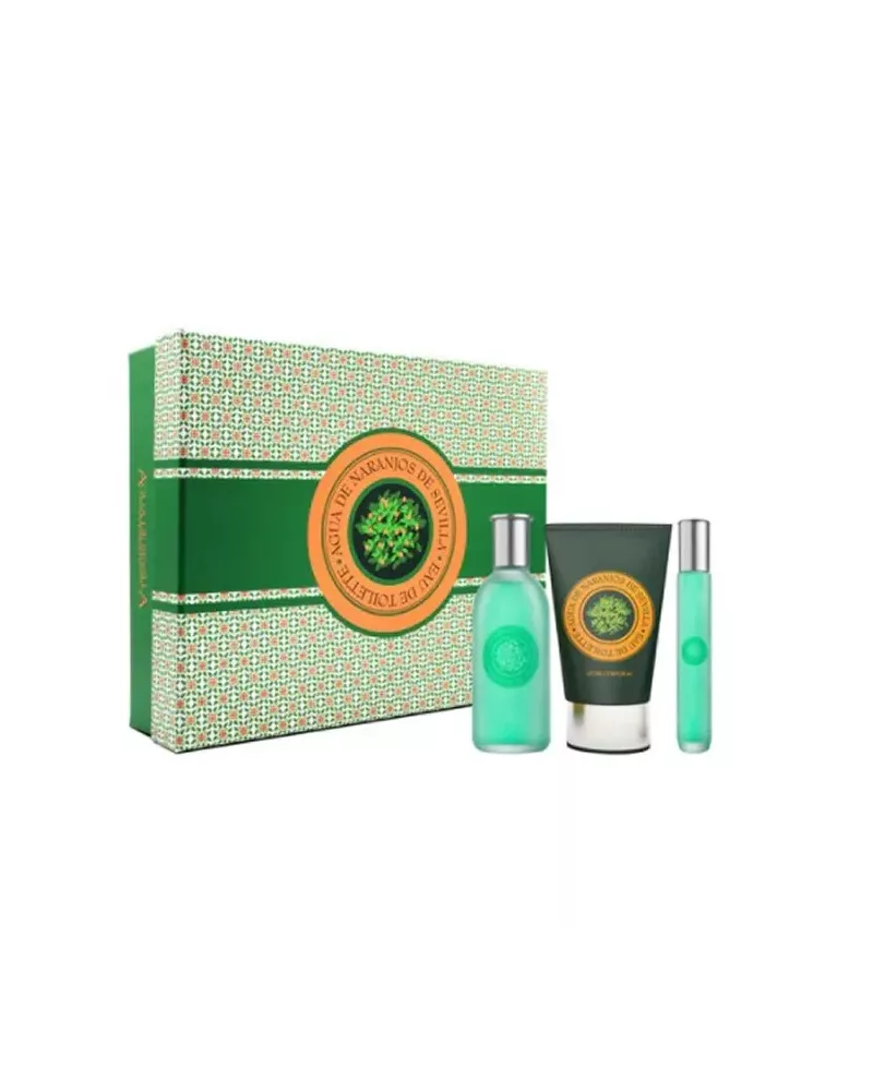 Aire De Sevilla Agua de Naranjos Eau de Toilette en Spray 125ml Set de 3 Productos