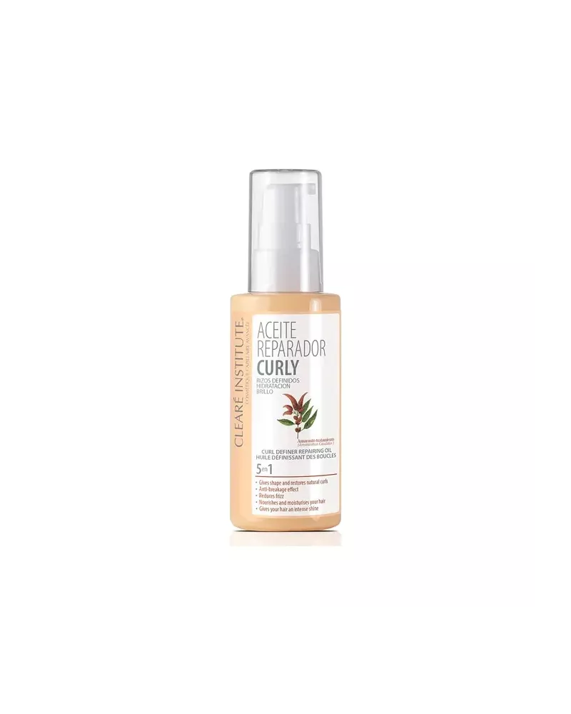 Clearé Institute Curly Curls Defined Curl Repair Oil Moisturising Shine 50ml