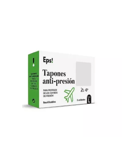 Eps Tapones Oído Anti-Presión Talla L 2 Uds