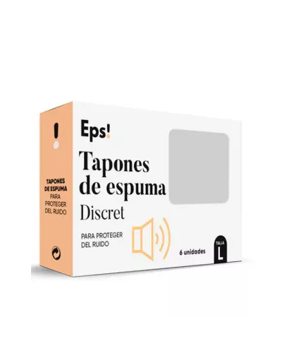 Eps Foam Ear Plugs Discret 6 Units Size L
