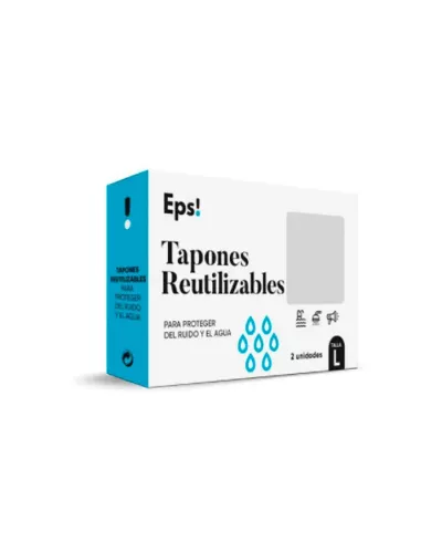 Eps Reusable Ear Plugs Size L 2uts