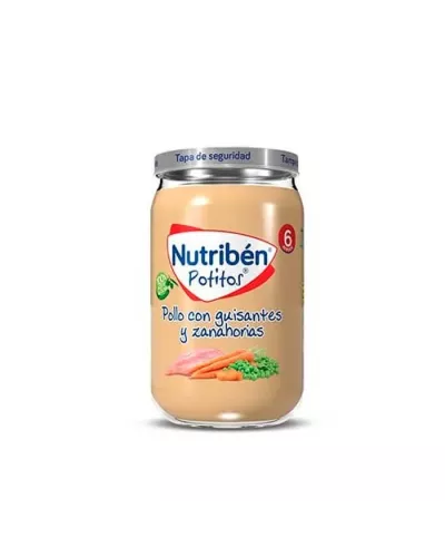 Nutribén Poulet aux Petits Pois et aux Carottes 235g