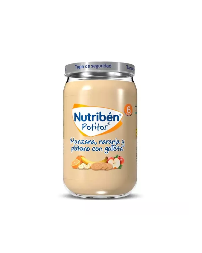 Nutribén Apple, Orange, Banana, Banana and Biscuits Potito 235g