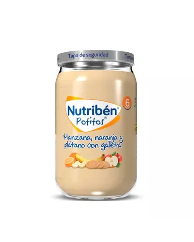 Nutribén Apple, Orange, Banana, Banana and Biscuits Potito 235g