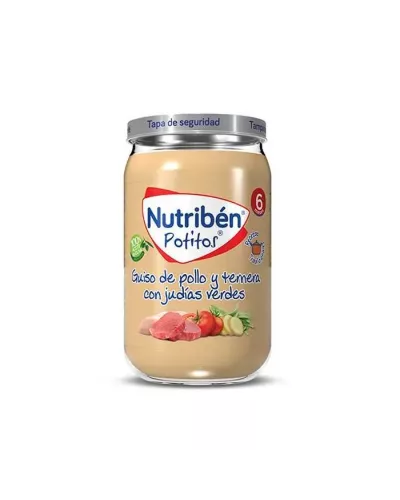 Nutribén Potito Pollo, Ternera y Judías Verdes 235g